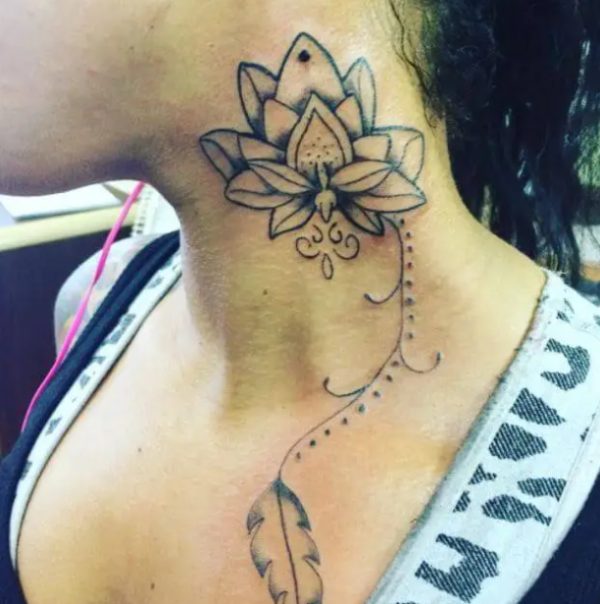 Bentuk bunga teratai yang simetris